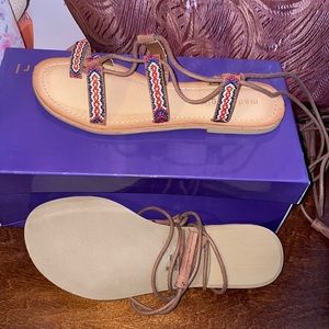 Madden girl strap tie sandals